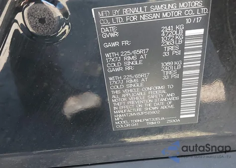 2018 Nissan Rogue S из США, поврежденный, VIN KNMAT2MV8JP515902